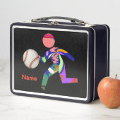 Baseball-Figur Metall Brotdose (Beispiel)
