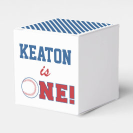 Baseball First Birthday Favor Box Geschenkschachtel