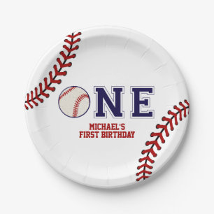 Baseball First Birthday Paper Teller