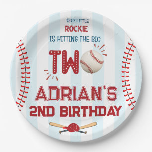 Baseball First Birthday Party Pappteller