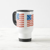 Baseball-Flag-Tasse Reisebecher (Vorderseite Links)