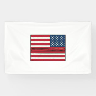 Baseball-Flagge abgenutzt Vintage-Vektor-Design_1 Banner