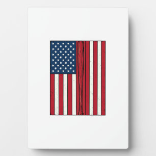 Baseball-Flagge abgenutzt Vintage-Vektor-Design_1 Fotoplatte