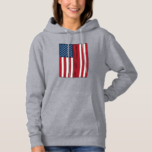 Baseball-Flagge Distressed Vintage Vektor Design_1 Hoodie