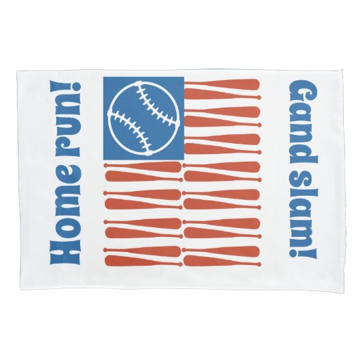 Baseball-Flagge Kissenbezug (Vorderseite)