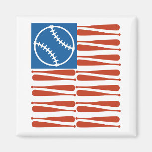 Baseball-Flagge Magnet