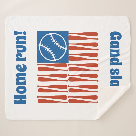 Baseball-Flagge Sherpadecke (Vorderseite (Horizontal))