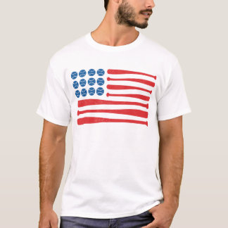 Baseball-Flagge T-Shirt