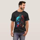 Baseball Flames Retro Baseball Bat Baseball Player T-Shirt (Vorne ganz)