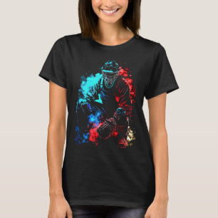 Baseball Flames Retro Baseballschläger Baseballspi T-Shirt