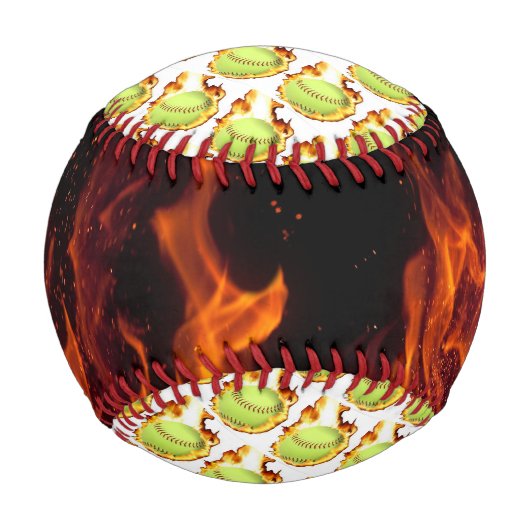 Baseball-Flaming Baseball (Rückseite)