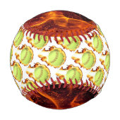 Baseball-Flaming Baseball (Vorderseite)