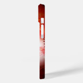 Baseball-Flaming Case-Mate iPhone Hülle (Rückseite / Links)