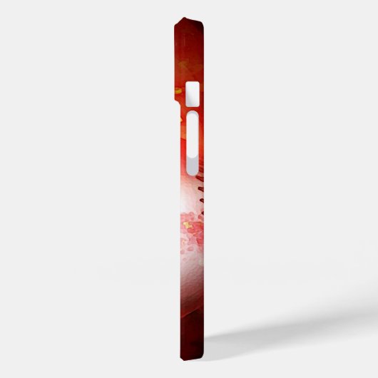 Baseball-Flaming Case-Mate iPhone Hülle (Rückseite / Links)