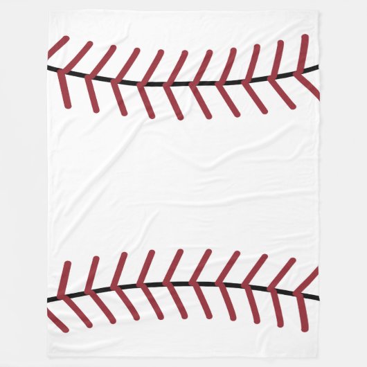 Baseball-Flanelldecke Fleecedecke (Vorderseite)