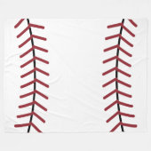 Baseball-Flanelldecke Fleecedecke (Vorderseite (Horizontal))