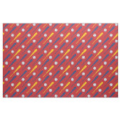 Baseball-Fledermäuse rot, gelb und blau Stoff (Fat Quarter (45,7 x 55,9 cm))
