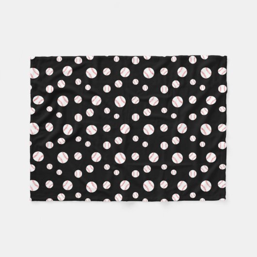 Baseball-Fleece-Decke Fleecedecke (Vorderseite (Horizontal))