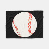 Baseball Fleecedecke (Vorderseite (Horizontal))
