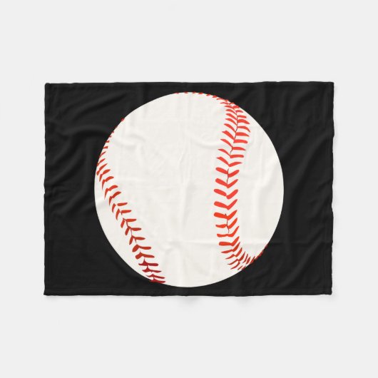 Baseball Fleecedecke (Vorderseite (Horizontal))