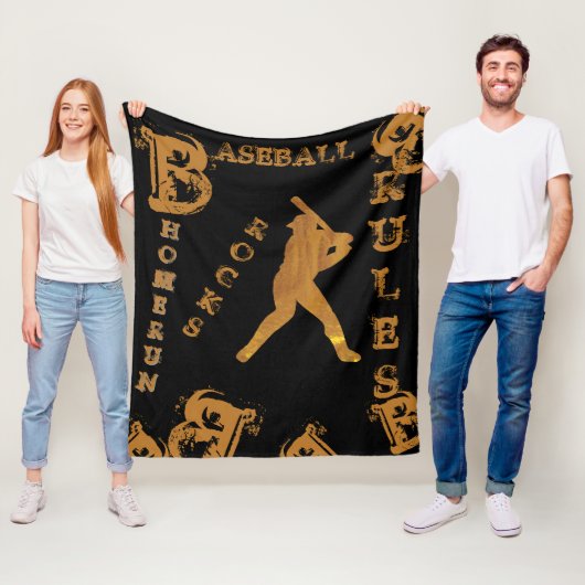 Baseball Fleecedecke (Beispiel)