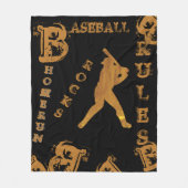 Baseball Fleecedecke (Vorderseite)