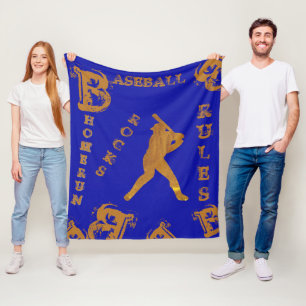 Baseball Fleecedecke