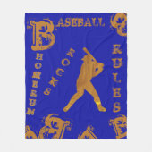 Baseball Fleecedecke (Vorderseite)