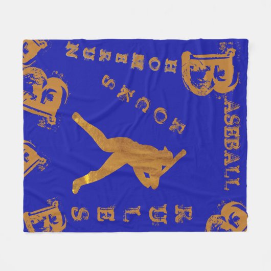Baseball Fleecedecke (Vorderseite (Horizontal))