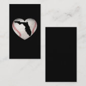 Baseball Florida Herzsport Lover Visitenkarte (Vorne/Hinten)
