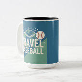 Baseball for fan zweifarbige tasse (Vorderseite Links)