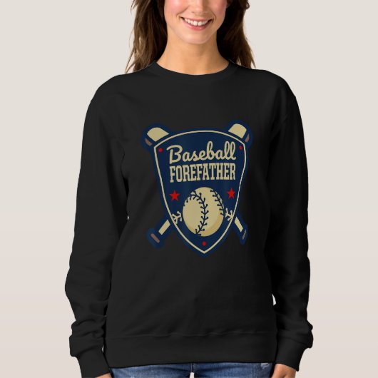 Baseball Forefather Matching Family Baseball Playe Sweatshirt (Vorderseite)