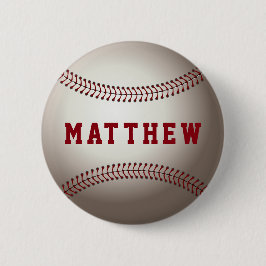 Baseball Form Personalisierter Name Button