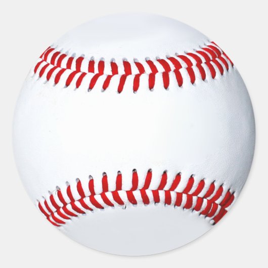 Baseball-Foto-Aufkleber Runder Aufkleber (Vorderseite)