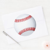 Baseball-Foto-Aufkleber Runder Aufkleber (Umschlag)