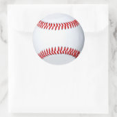 Baseball-Foto-Aufkleber Runder Aufkleber (Tasche)