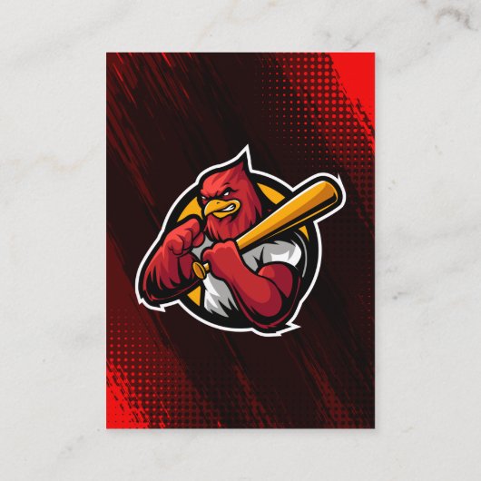 Baseball-Foto-Baseball-Logo Telefonnummerkarte (Rückseite)