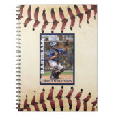 Baseball Foto Card Collector Style Notizblock (Vorderseite)