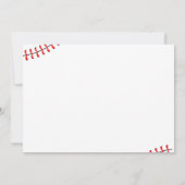 Baseball Foto Einladung (Rückseite)