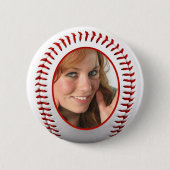 Baseball-Foto-Frame-Vorlage Button (Vorderseite)