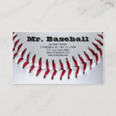 Baseball-Foto-Geschäfts-Karten Visitenkarte (Rückseite)