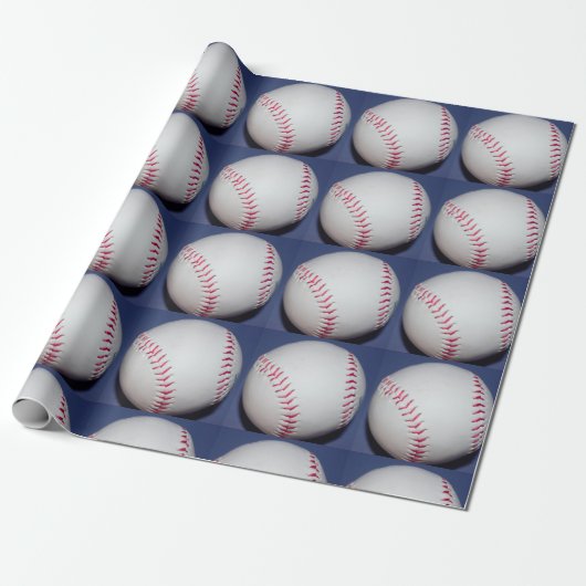 Baseball-Foto Geschenkpapier (Ungerollt)