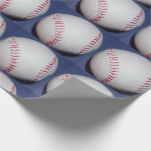 Baseball-Foto Geschenkpapier (Ecke)
