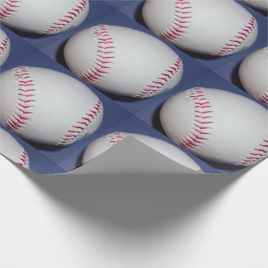 Baseball-Foto Geschenkpapier (Ecke)