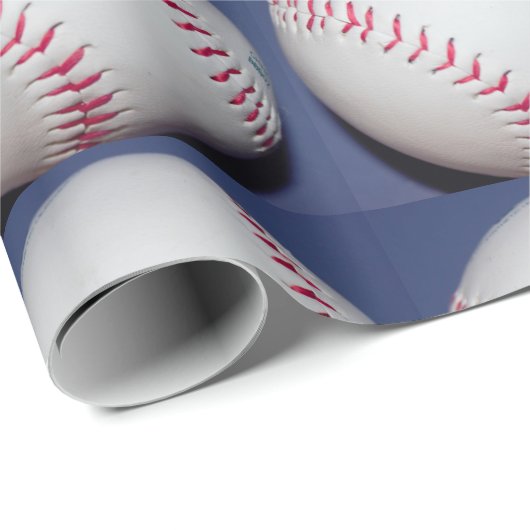 Baseball-Foto Geschenkpapier (Rolleneckpunkt)