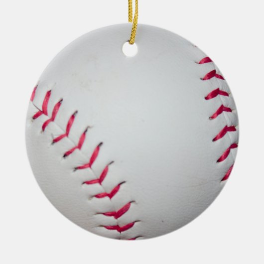 Baseball-Foto Keramik Ornament (Vorne)
