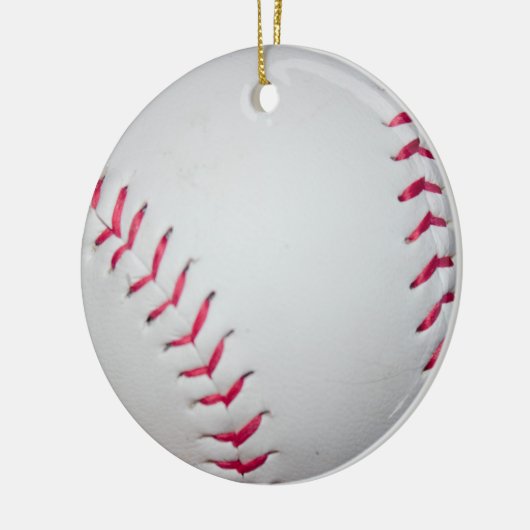 Baseball-Foto Keramik Ornament (Links)