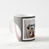 Baseball-Foto Name hinzufügen - Farbe bearbeiten Kaffeetasse (Vorderseite Links)