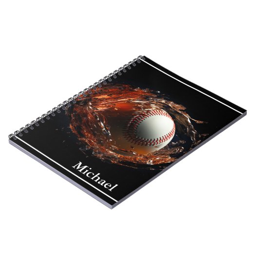 Baseball-Foto Notizblock (Linke Seite)