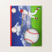 Baseball-Foto-Puzzle Puzzle (Vertikal)